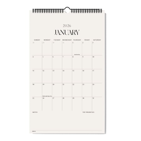 Jotsome Wall Calendar 2025-2026, Monthly Wall Calendar From Now to December 2026 11x8.5 inch for Home and Office, Easy Planning