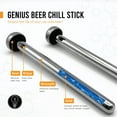 thumbnail image 6 of Cork Genius Beer Bottle Chiller Sticks, 2 Pack Stainless Steel Cooler Rods for Instant Cold Beverages, 6 of 7