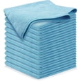 thumbnail image 1 of Aahanic Microfiber All-Purpose Cleaning Cloth, Pack of 12, Used for Cars, Kitchen, Dishes etc (Blue), 1 of 3
