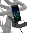 thumbnail image 1 of Mobile Phone Holder Replacement for Peloton Bike & Bike+ Aluminium Cell Phone & Earphone Case Mount Tray with Charging Slot, 1 of 4