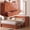Brown, variant on Puremind Queen Size Murphy Bed with Mattress, Murphy Cube Cabinet Bed with USB Charging Station and Storage Drawer for Guest Room/Home/Office, Gray