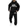 thumbnail image 2 of TSHXS Men Sweatsuits Sets Hoodie And Sweatpants Set For Men Mens 2 Piece Sweatsuit Outfits Hoodie Sweatshirt & Joggers Sweatpants Set Tracksuit M, 2 of 4