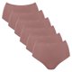thumbnail image 1 of Sloggi Calzoncillos de cintura alta para mujer, pack de 6 - GO Daily Cotton Highwaist 6P, pantalones, algodón elástico Marrón S (Small), 1 of 3