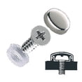 thumbnail image 6 of CRL SC90F40-XCP100 Chrome Flat Large Snap Cap Screw Covers - pack of 100, 6 of 7