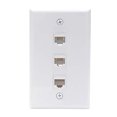 thumbnail image 1 of KCC Industries Placa de pared para cable Ethernet Cat6 de 3 puertos |, 1 of 2