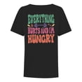thumbnail image 5 of Funny Workout Shirts Women Oversized Be Happy Lift Heavy Shirt Casual Gym Tops for Women (Black M), 5 of 5