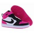 thumbnail image 4 of Nike Court Borough Mid 2 Leather PS Girls Shoes Size 3, Color: White/Black/Fierce Pink, 4 of 4
