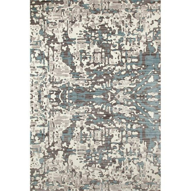 841864116403 Tapis d'Art 4 x 6 Pi. Collection Titane Tapis de Zone Tissé Topographie, Lin