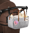 thumbnail image 5 of Bxaolu Storage Bag, Durable and Lightweight Foldable Felt Storage Bag Portable Lightly Multifunction Changeable Compartments for Car Travel Indoor, Grey, 5 of 9
