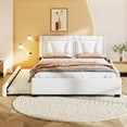 thumbnail image 3 of Queen Size PU Leather Platform Bed with Twin Size Trundle, 3 of 4