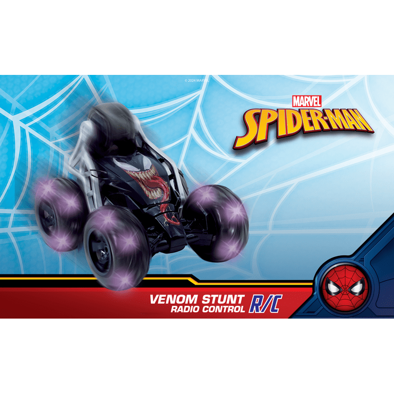 Jada Marvel Venom RC Car 5-Wheel Stunt Car with Standing Drift