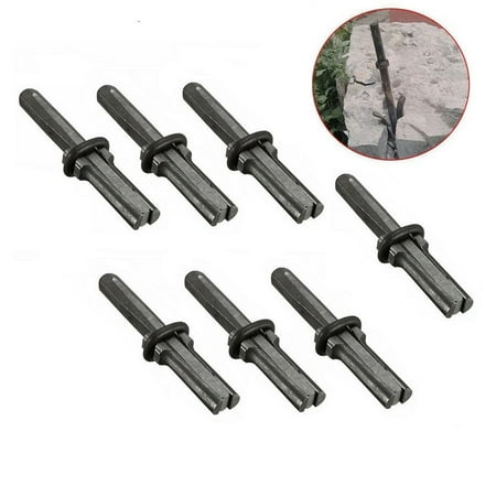 

7pc Stone Splitter 5/8in Metal Plug Wedges and Feathers Shims Rock Splitters