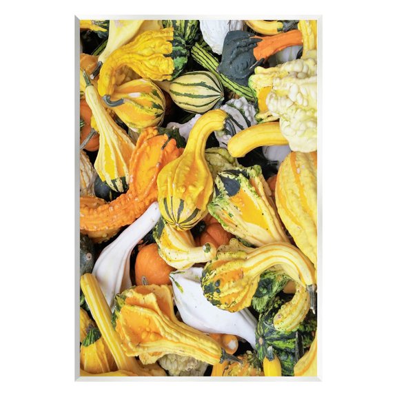 Stupell Industries Mixed Autumn Gourd Arrangement Photograph Unframed Art Print Wall Art, Design by Lil' Rue