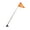 Two pieces, variant on MOMOJIA Adjustable Height Stainless Steel Flagpole Reflective Golf Cart Bike Accessory