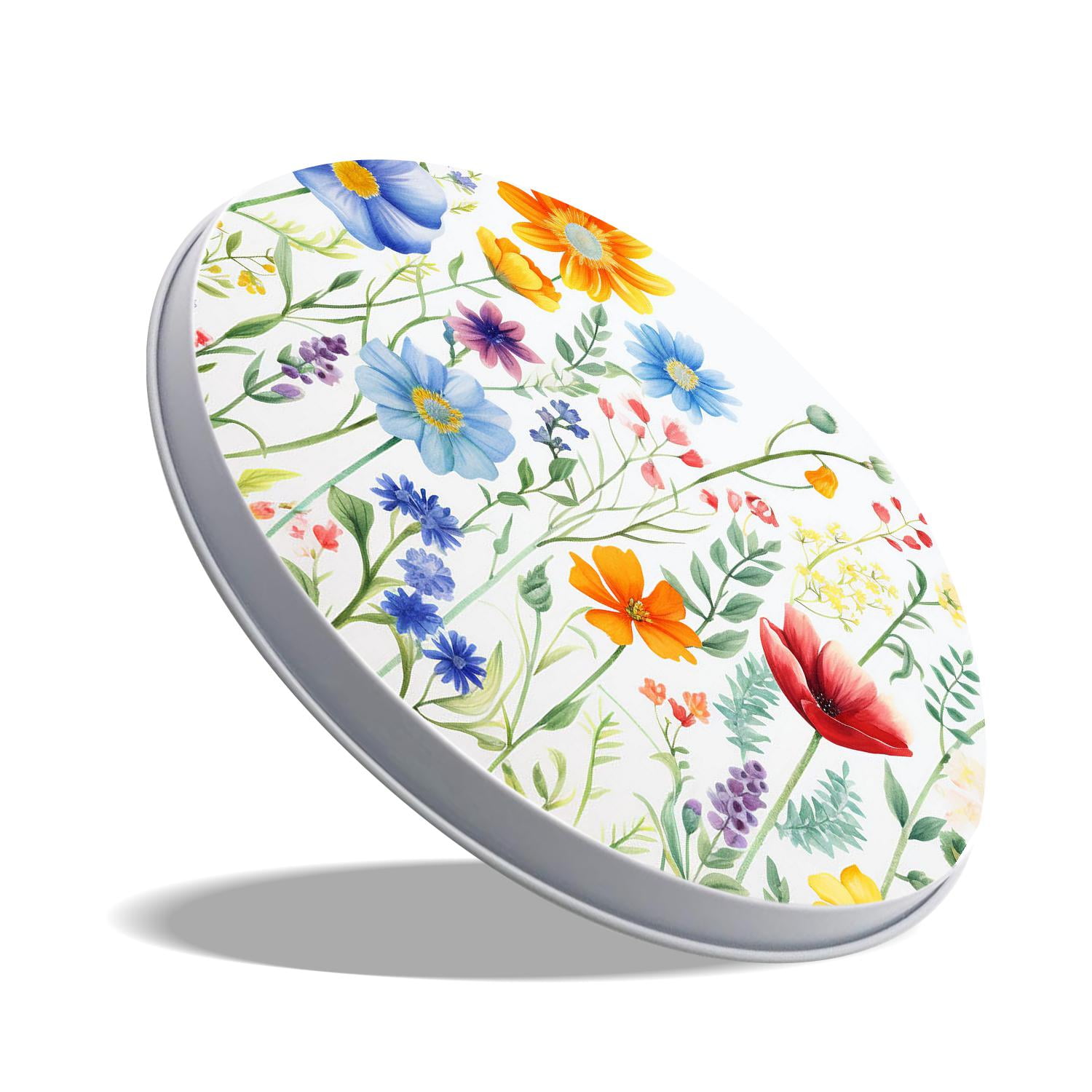 Stove Burner Covers 4 Pcs for ,Flowers And Full Moon Small Animals In The Forest art, Round Gas Stove Burner Cover 8Inch And 10Inch