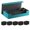 blue, variant on HILABEE PU Leather Deck Box Cards Holder with Closure Collectibe Card Case for Sleeved Cards Baseball, Football, Basketball, Sports Cards , white
