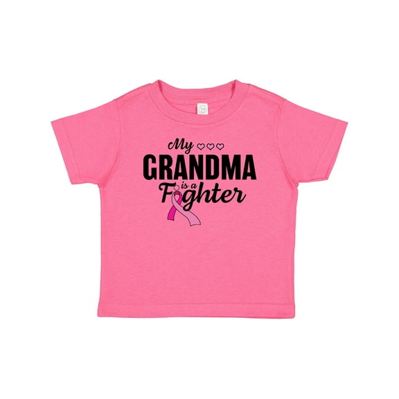 Inktastic Breast Cancer Awareness My Grandma is a Fighter Boys or Girls Baby T-Shirt