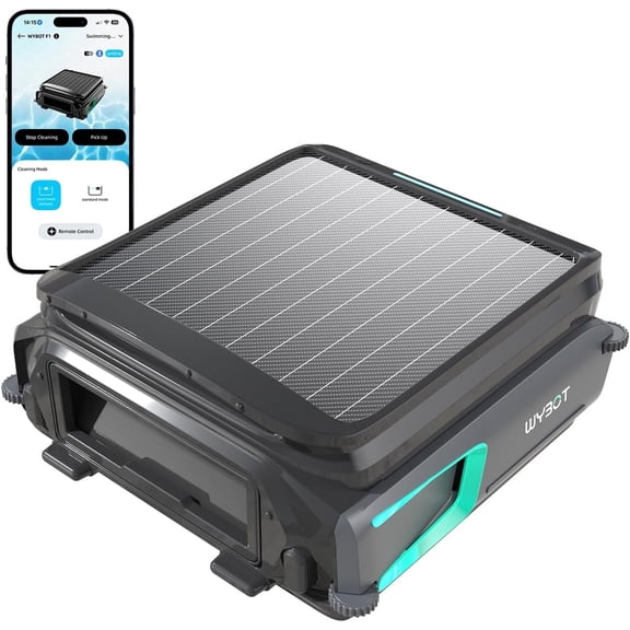 WYBOT F1 Solar-Powered Pool Skimmer Robotic Cleaner, Smart App Control, Tangle-Free, 7L Capacity