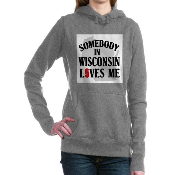 CafePress - Somebody In Wisconsin - Pullover Hoodie, Classic & Comfortable Hooded Sweatshirt