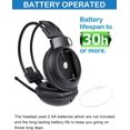 thumbnail image 5 of Portable Personal FM Radio Headphones for Mowing with Best Reception, Wireless FM Headset Ear Muffs with Built-in Radio for Jogging, Walking, Daily Works, Supports External AUX cable, 5 of 7