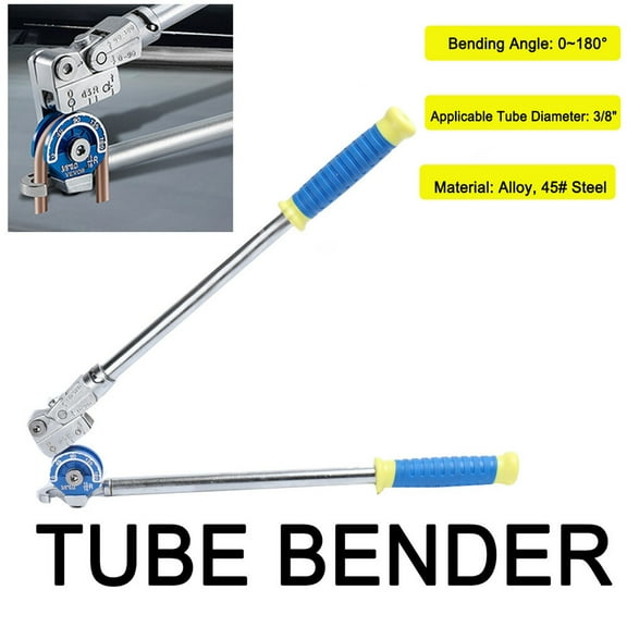 3/8" Tubing Bender Manual Pipe Tube Bender Pipe Bender 180 Degree Bending Tool