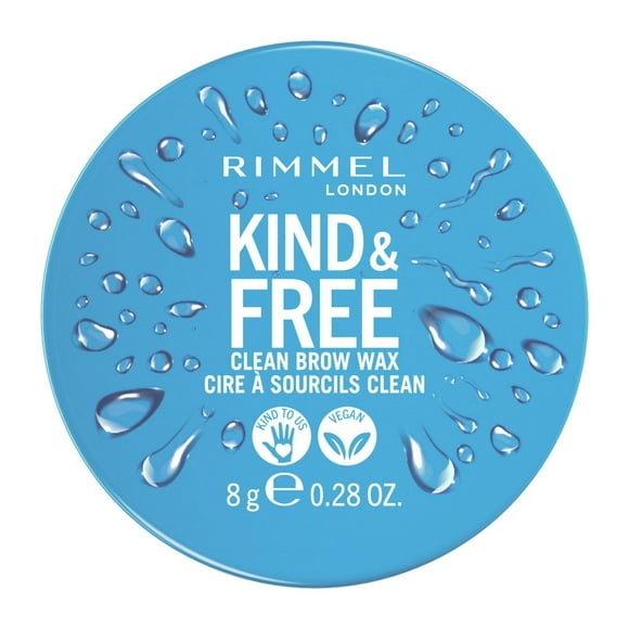 Rimmel Kind & Free Brow Wax, Easy to Apply, Long-Lasting Hold, No Flaking, No Residue, Lifted Brows, Laminated brow effect