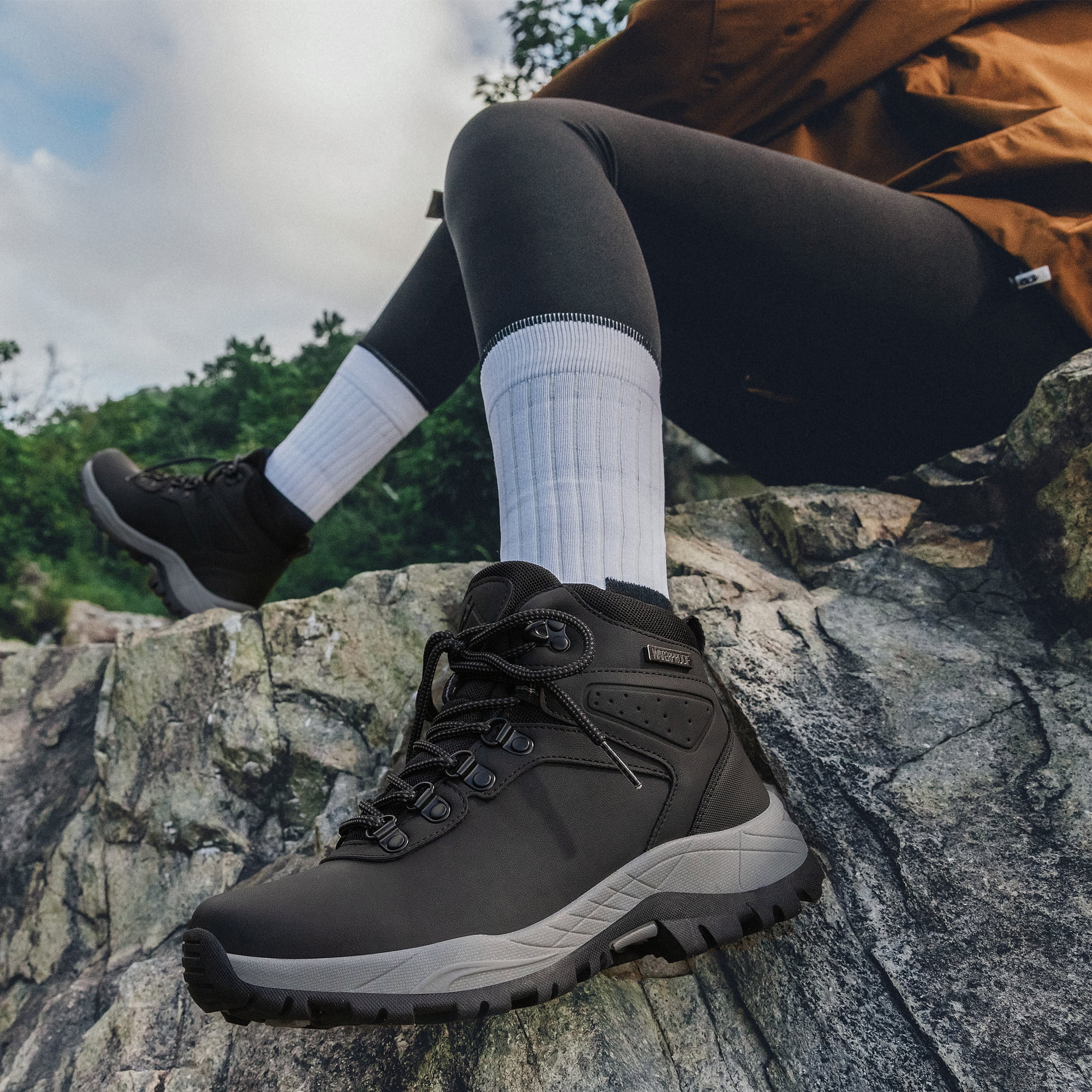 CC-Los Women's Hiking Boots Waterproof Outdoor Trekking Camping Trail Hiking Shoes Size 5.5-10.5