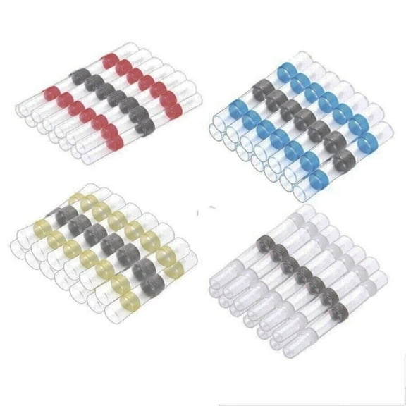 50PCS Mixed Color Solder Sleeve Heat Shrink Tube Wire Terminal Connectors 4 Size