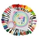 thumbnail image 5 of Kit de bordado que incluye hilos multicolor, aros de bordado y herramientas para principiantes 6 aro de plástico + hilo de 100 colores, 5 of 9