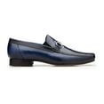 thumbnail image 3 of Belvedere Men's Bruno Genuine Ostrich Leg and Italian Calf Loafer Navy 1026, 3 of 6