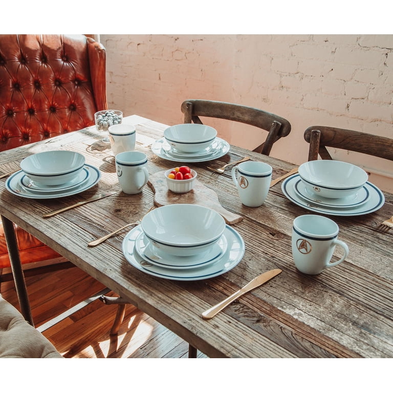 Star Trek: Delta Classic 16-Piece Ceramic Dinnerware Set Replica