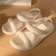 thumbnail image 1 of Sandalias de mujer de suela plana, zapatos de playa de verano 2024 para mujer, suela suave de plástico, impermeables, ligeras, sandalias de mujer, 1 of 5