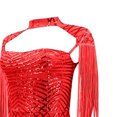 thumbnail image 7 of IROINNID Round Neckline Dress For Women Sleeveless Nightclub Party Sexy Club Sequins Fringe Tassel Sheath Dress Short Solid Color Sheath Dress, 7 of 7