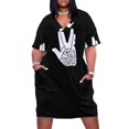 thumbnail image 2 of Star Trek Live Long and Prosper vestido blanco suelto con bolsillos vestido de verano para mujer 2025 vestidos de verano para mujer, 2 of 7