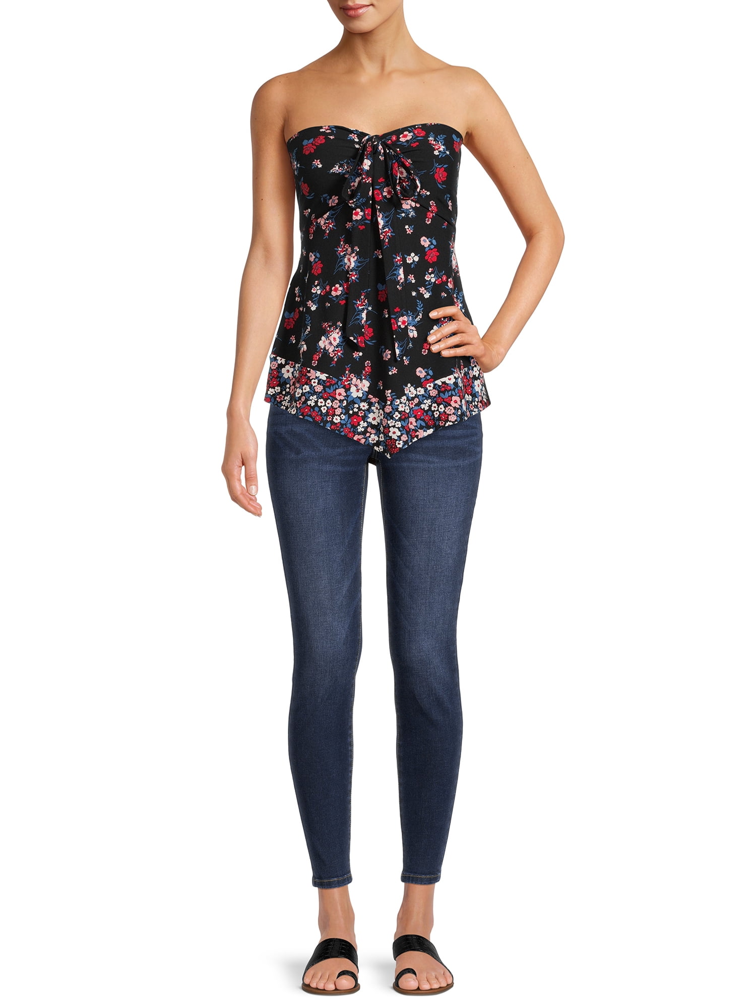 No Boundaries Juniors' Convertible Halter Top