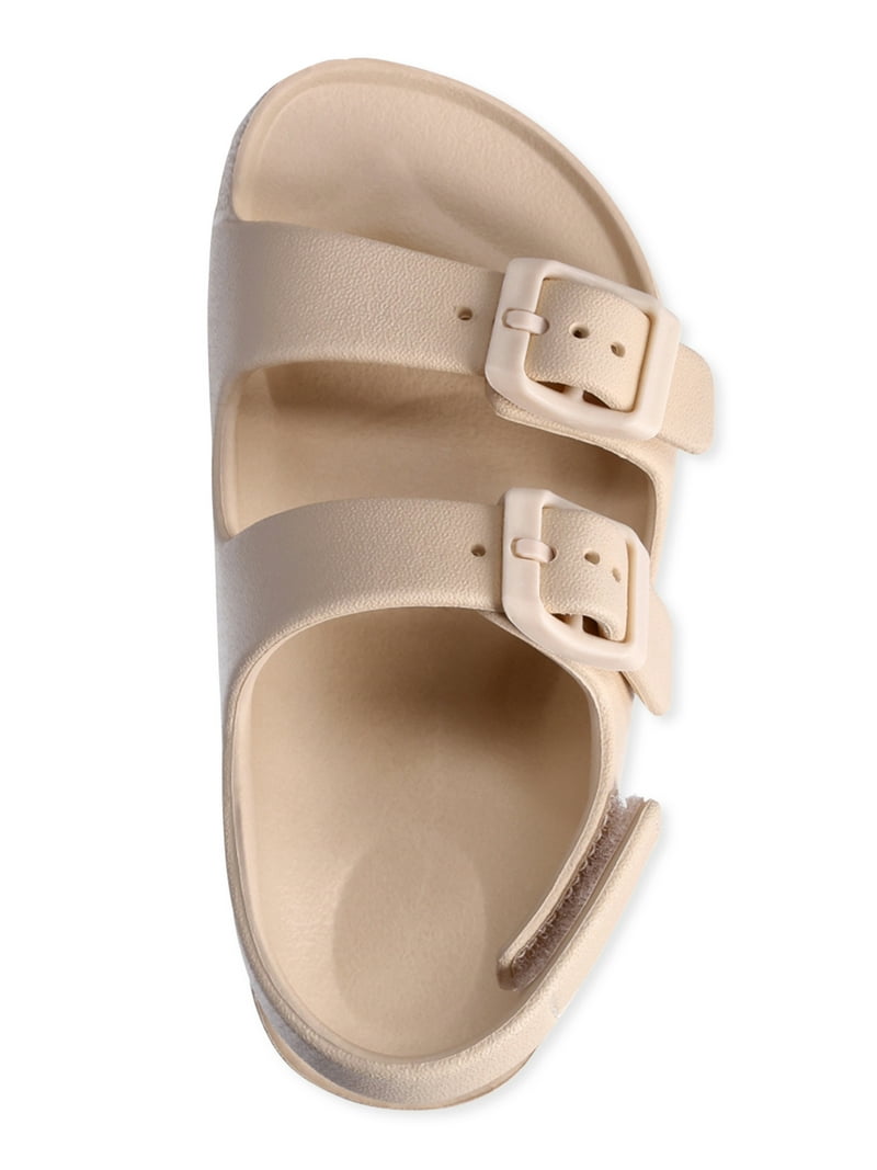 Wonder Nation Toddler Kids EVA Two Buckle Sandal, 2- Pack