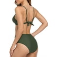 thumbnail image 4 of Charmo Women Triangle Bikini Swimsuit High Waist Swimwear 2 Piece Bathing Suits, 4 of 6