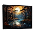 thumbnail image 2 of Designart "Forest euphony Of Elements II" Landscapes Floater Framed Canvas Print, 2 of 7