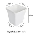 thumbnail image 2 of EPOTOOR 10 PCS Re-usable Square Nursery Pot 1/2/3/5/8/10 Gallon Plastic Grow Pots Plant, 2 of 8
