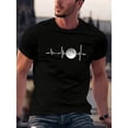 thumbnail image 1 of Camiseta deportiva de manga corta con cuello redondo y estampado de lunas para hombre, cómoda y versátil, estilo deportivo, para verano y primavera, corte cómodo, camisetas informales., 1 of 6