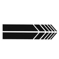 thumbnail image 3 of 2 Pcs Car Rearview Mirror Stickers Safety Simple Car Reflective Stickers for Doors Covers Window Black, 3 of 12