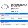 thumbnail image 2 of Rear Left ABS Wheel Speed Sensor Wire Harness - Compatible with 2014 - 2015, 2017 - 2019 Kia Soul 2018, 2 of 2