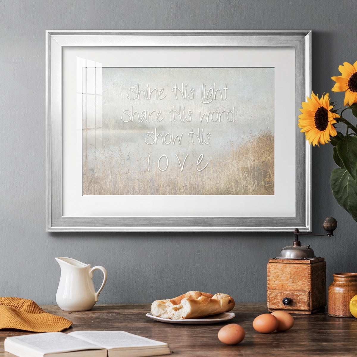 Shine His Light Premium Framed Print - Ready to Hang
