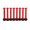 Red, variant on Cal 7 Skateboard Longboard 1.5" Bolts Phillips Hardware - Orange