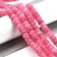 thumbnail image 2 of 5pcs Dyed Natural White Jade Beads Strands Rondelle Cerise 10x6mm Hole: 1mm about 61pcs/strand 15.20 inch(38.6cm), 2 of 5