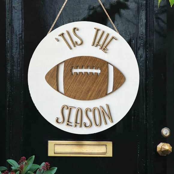 Product Category Door Hanging Decoration for Football Season Door Sign Enthusiasts Graphic Printing Stylish Home end start#s# door hanger crafted for football lovers ideal for entryways and home