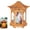 B, variant on Zen Pavilion Lantern Aroma Diffuser & Night Light - 2-in-1 160ml Essential Oil Diffuser with 2 Mist Modes - Japanese Style Zen Garden Humidifier for Yoga, Meditation, Spa & Sleep (Dark Wood Color)