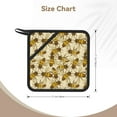 thumbnail image 2 of 2PCS Pot Holders for Kitchen - Heat Resistant Silicone Pot Holders with Hanging Loop, vintage honey bees honeycomb Non Slip Oven Hot Pads, Potholders for Decor Baking Cooking Kitchen, 2 of 6
