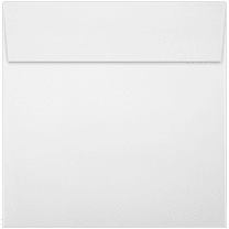 LUXPaper Square Invitation Envelopes, 5 1/4 x 5 1/4, White, 250 Pack