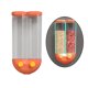 thumbnail image 5 of Dispensador alimentos secos en de 2 compartimentos, este para utilizar recipiente refrigerio práctico Naranja 16x8x33cm perfecl Dispensador de granos, 5 of 8
